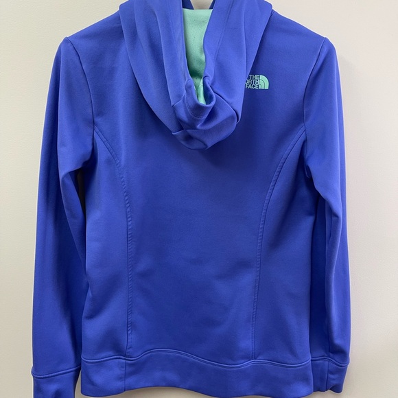 The North Face Vibrant Blue Hoodie Pullover Sweatshirt - Picture 3 of 4